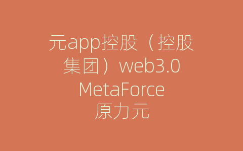 元app控股（控股集团）web3.0MetaForce原力元